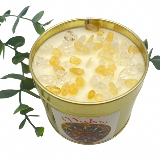 Bougie végétale parfumée – Sabbat de MABON (Equinoxe d'Automne) – Edition limitée