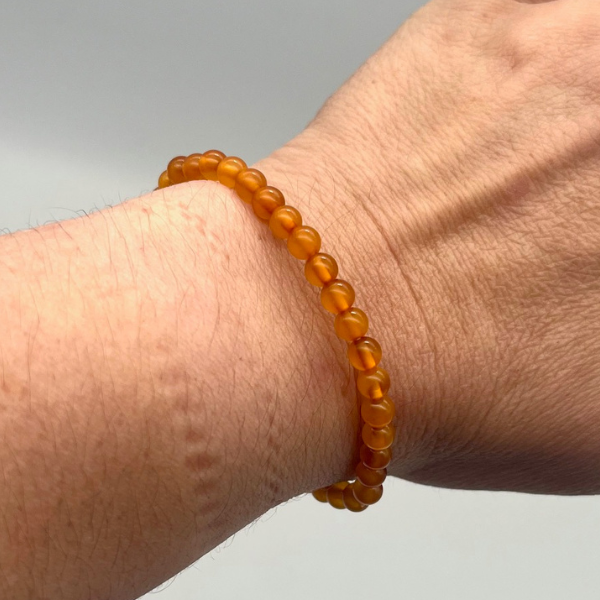 Ambre Bracelet en Pierre Boule