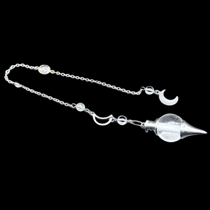 Pendule Cristal de roche - Pièce unique