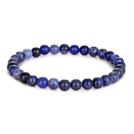 Sodalite Bracelet en Pierre Boule