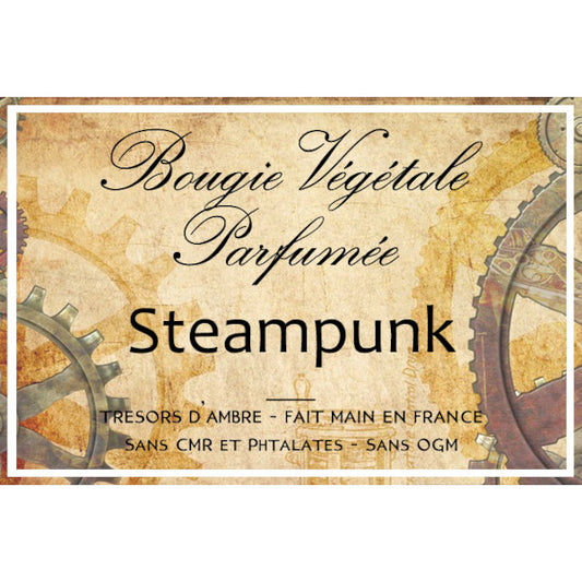 Bougie végétale parfumée Steampunk Métal