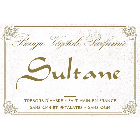 Bougie végétale parfumée Sultane Métal