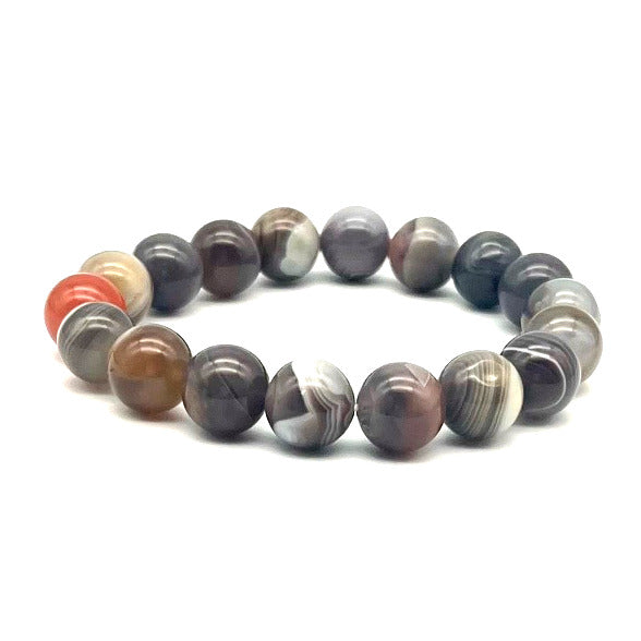 Agate du Botswana Bracelet en Pierre Boule