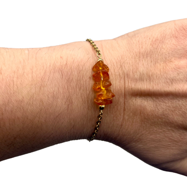 Bracelet en pierre naturelle en acier inoxydable au choix