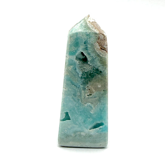 Aragonite Bleue (Calcite des Caraïbes) - Pointe