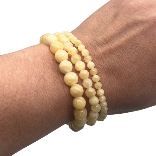 Aragonite Bracelet en Pierre Boule