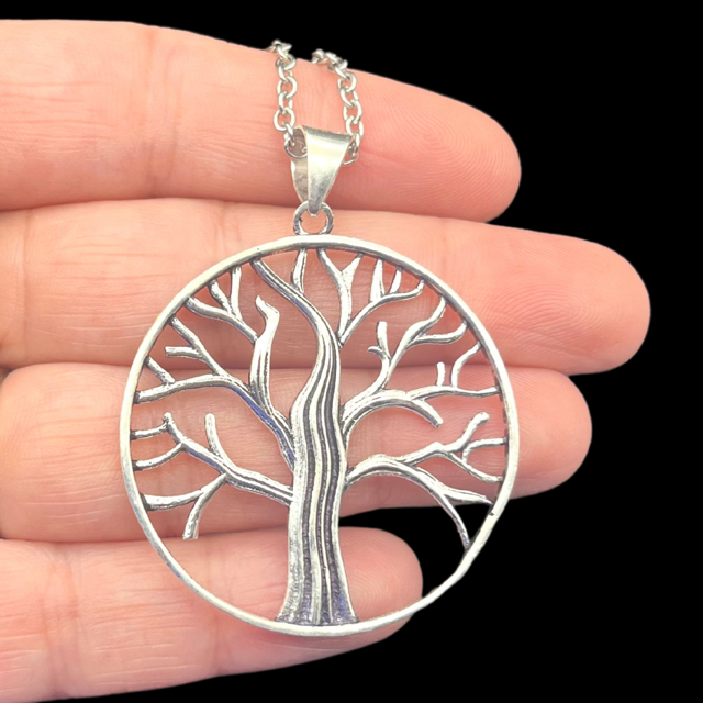 Arbre de vie Pendentif en Acier Inoxydable