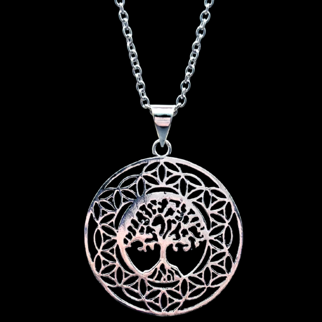 Arbre de vie Pendentif en Acier Inoxydable