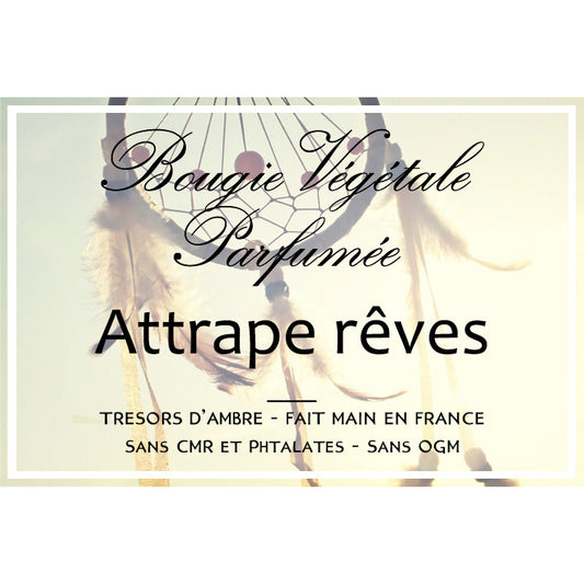 Bougie végétale parfumée Attrape Rêves Métal