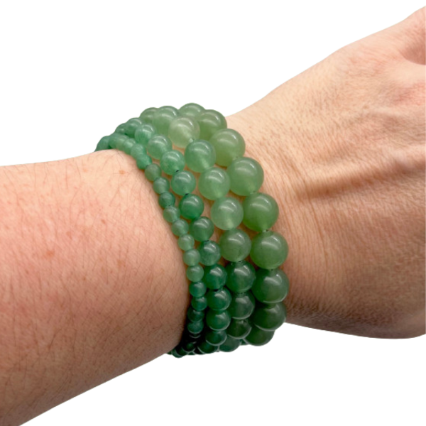 Aventurine verte Bracelet en Pierre Boule