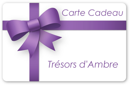 Carte Cadeau Trésors d'Ambre