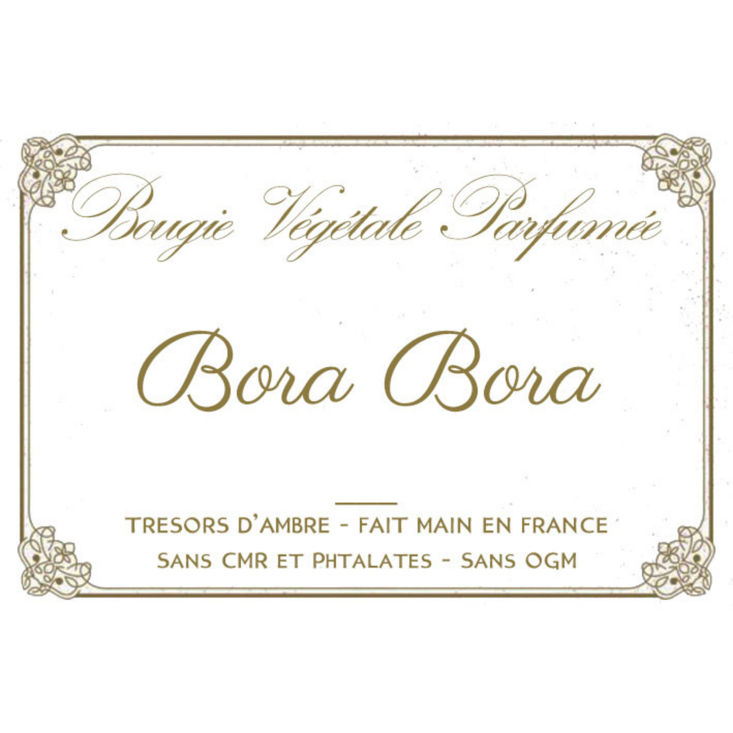 Bougie végétale parfumée Bora-Bora Métal
