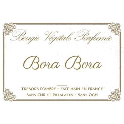 Bougie végétale parfumée Bora-Bora Métal