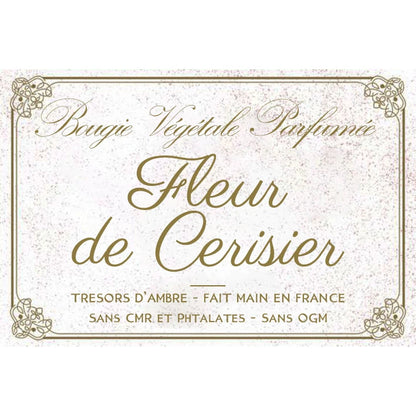 Bougie végétale parfumée Fleur de cerisier Métal