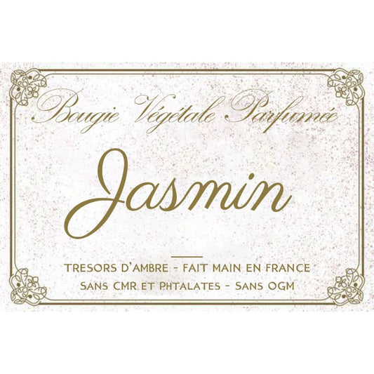 Bougie végétale parfumée Jasmin Métal