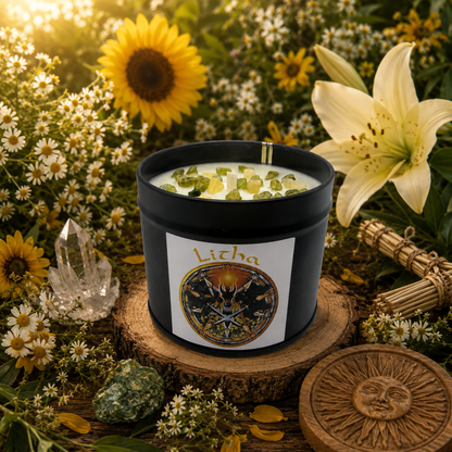 Bougie végétale parfumée – Sabbat de LITHA (Solstice d’été) – Edition limitée