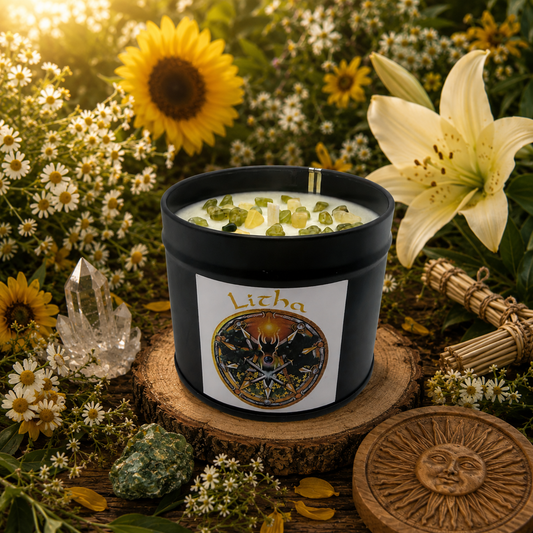 Bougie végétale parfumée – Sabbat de LITHA (Solstice d’été) – Edition limitée