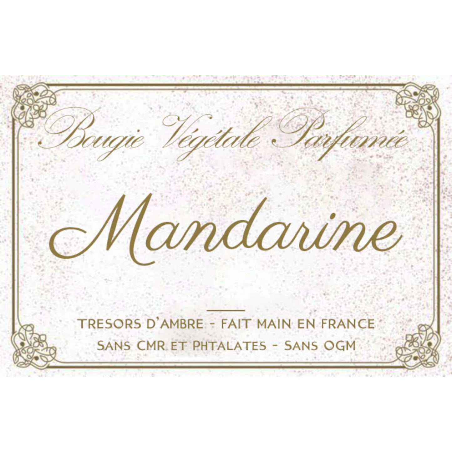Bougie végétale parfumée Mandarine Métal
