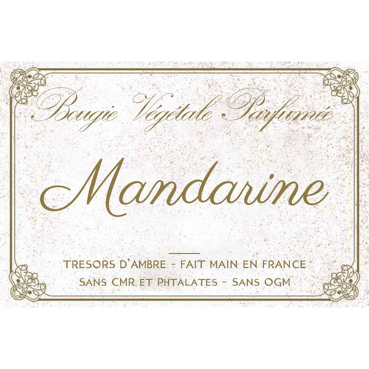 Bougie végétale parfumée Mandarine Métal