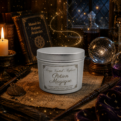 Bougie végétale parfumée Potion Magique Métal