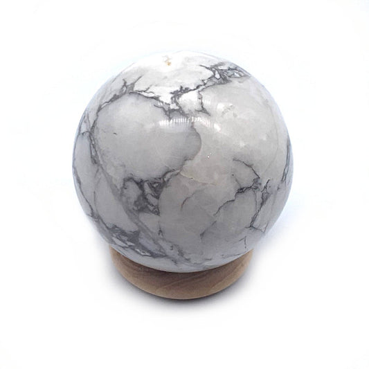 Howlite Blanche Sphère