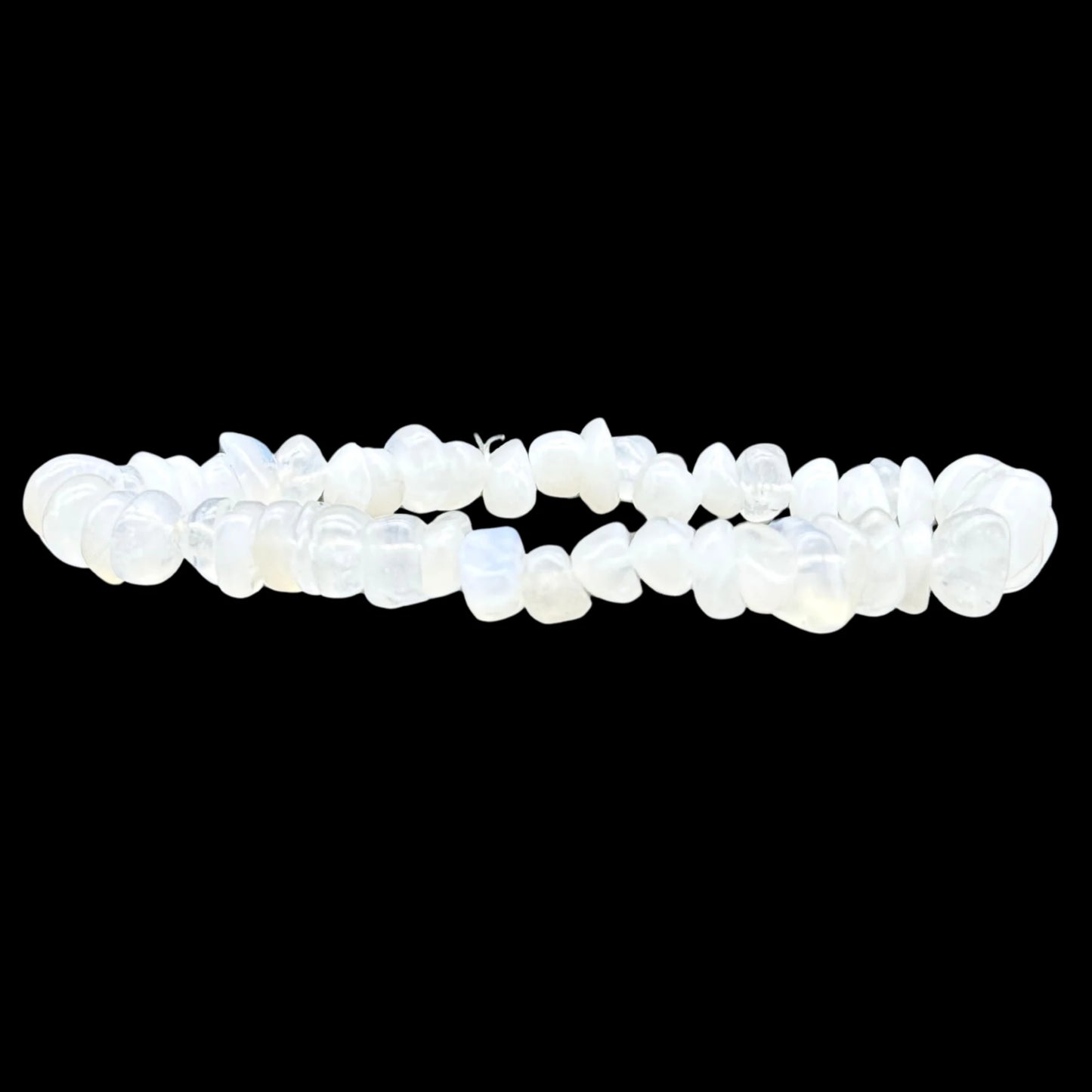 Bracelet Baroque Labradorite Blanche ou Péristérite Pierre Naturelle Lithothérapie