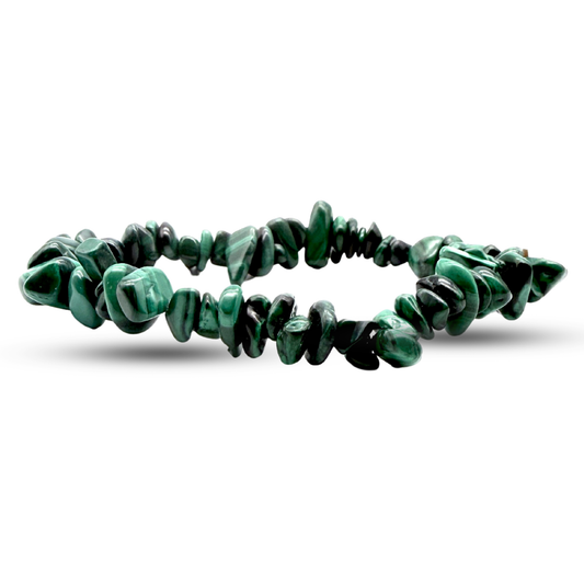 Bracelet Baroque Malachite Pierre Naturelle Lithothérapie