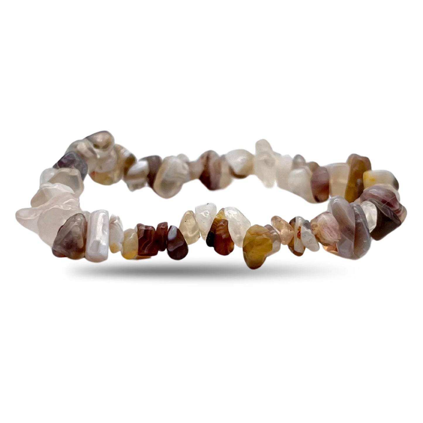 Bracelet Baroque en Agate du Botswana - Pierre Naturelle