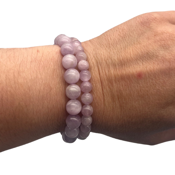 Kunzite Bracelet en Pierre Boule