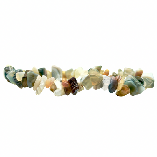 Agate du Botswana Bracelet Baroque