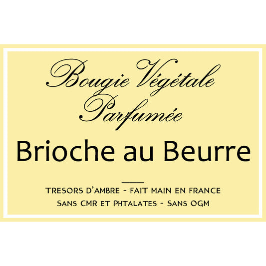 Bougie végétale parfumée Brioche au beurre Métal