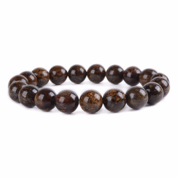 Bronzite Bracelet en Pierre Brute Boule