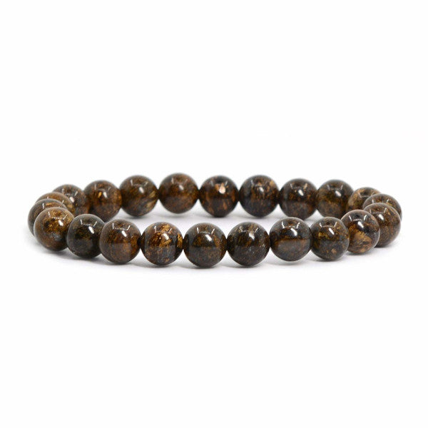 Bronzite Bracelet en Pierre Brute Boule