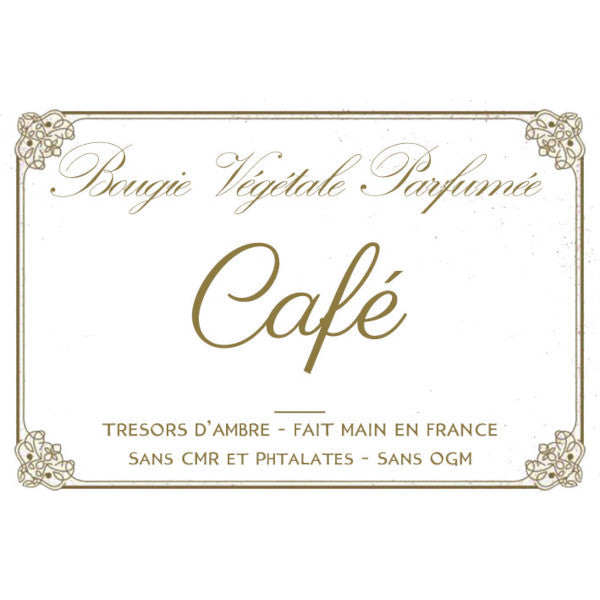 Bougie végétale parfumée Café Métal