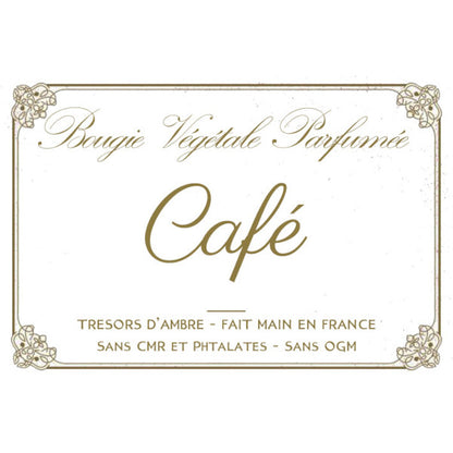 Bougie végétale parfumée Café Métal