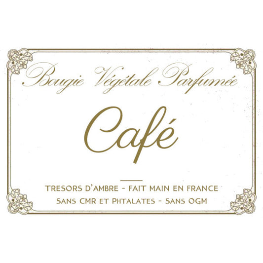 Bougie végétale parfumée Café Métal