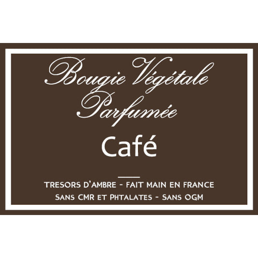 Bougie végétale parfumée Café Métal