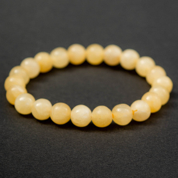 Calcite Orange Bracelet en Pierre Boule