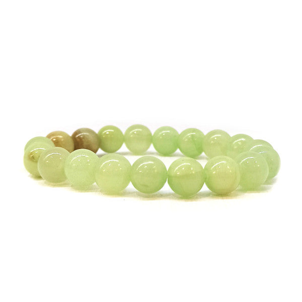 Calcite Verte Bracelet en Pierre Boule