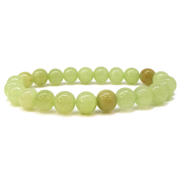 Calcite Verte Bracelet en Pierre Boule