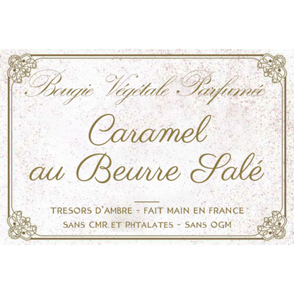 Bougie végétale parfumée Caramel beurre salé Métal