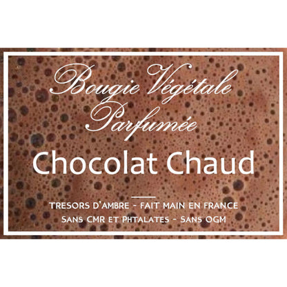 Bougie végétale parfumée Chocolat Chaud Métal