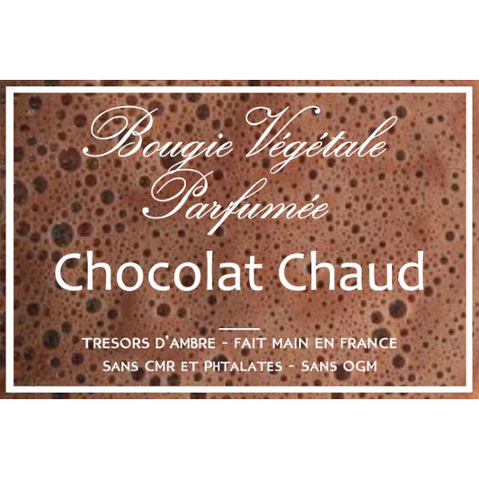 Bougie végétale parfumée Chocolat Chaud Métal