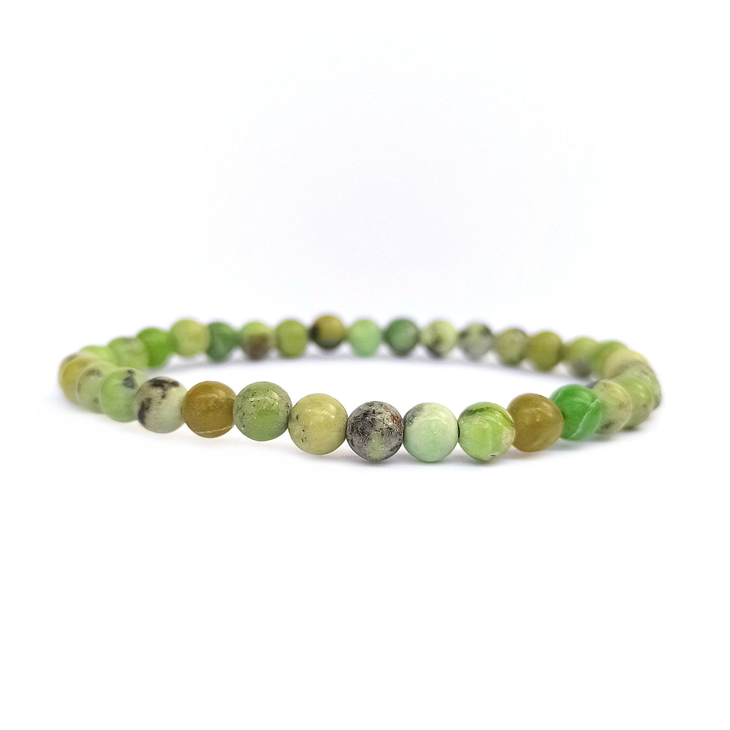 Chrysoprase Bracelet en Pierre Boule