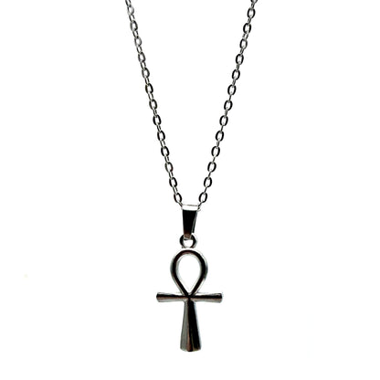 Croix d’Ankh (Croix de Vie) en Acier Inoxydable argenté