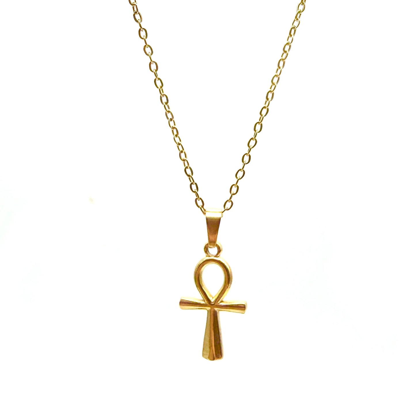 Croix d’Ankh (Croix de Vie) en Acier Inoxydable doré