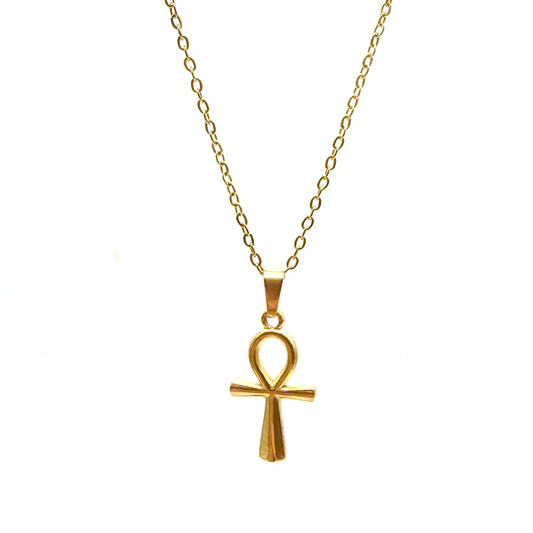 Croix d’Ankh (Croix de Vie) en Acier Inoxydable doré