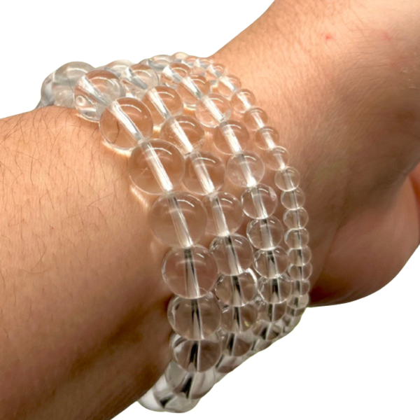 Cristal de Roche Bracelet en Pierre Boule