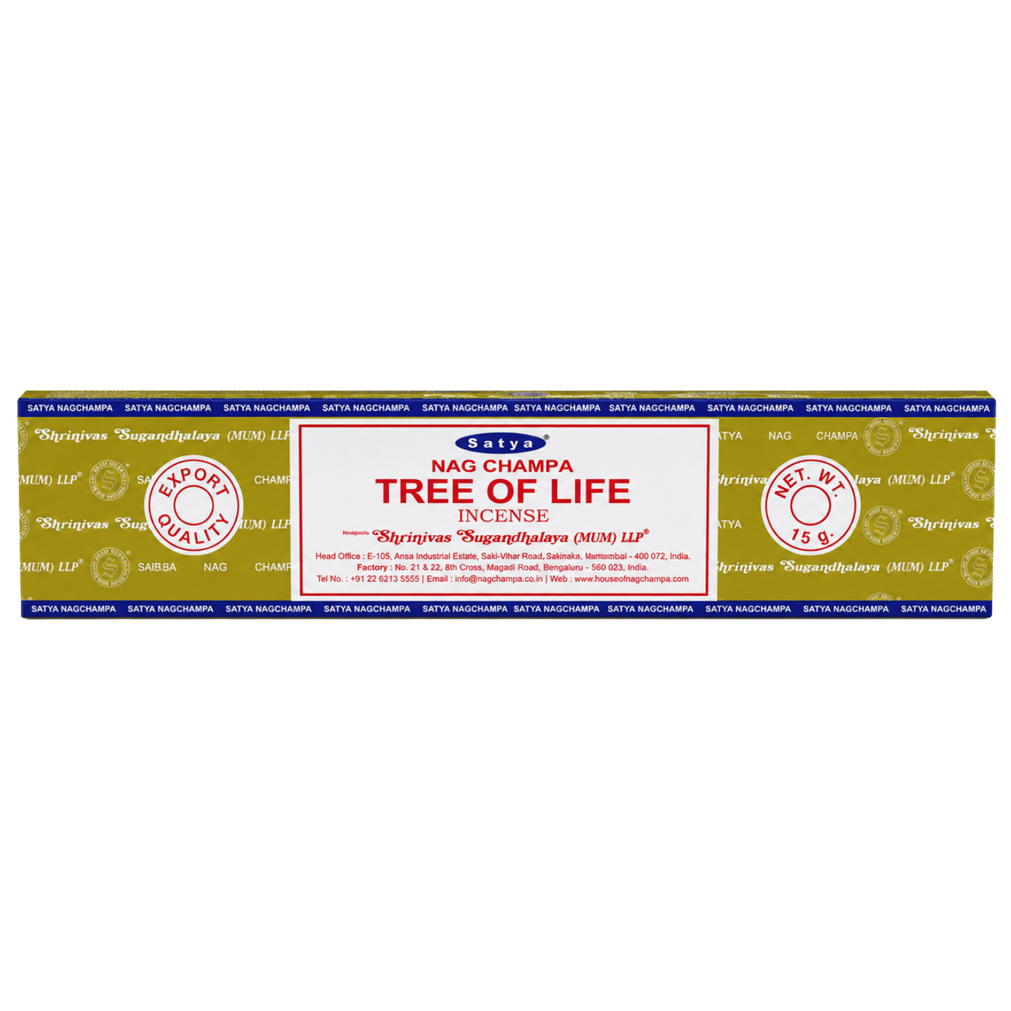 Encens Arbre de Vie – Satya 15g | Bâtonnets Naturels