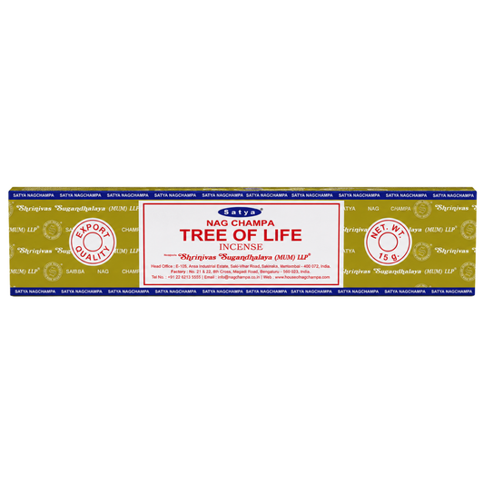 Encens Arbre de Vie – Satya 15g | Bâtonnets Naturels